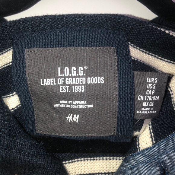 H&M Stripped Knit Hoodie - Picture 2 of 2